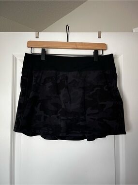 lululemon athletica Black Camo Athletic Skort